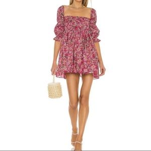 Misa Los Angeles Zadie Dress Pink Floral (Size M) - SALE